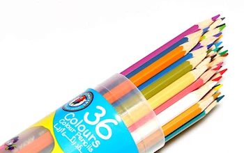 مداد رنگی36 رنگ آریا در ژورنال نوبشو